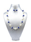 Silk thread necklace - Blue